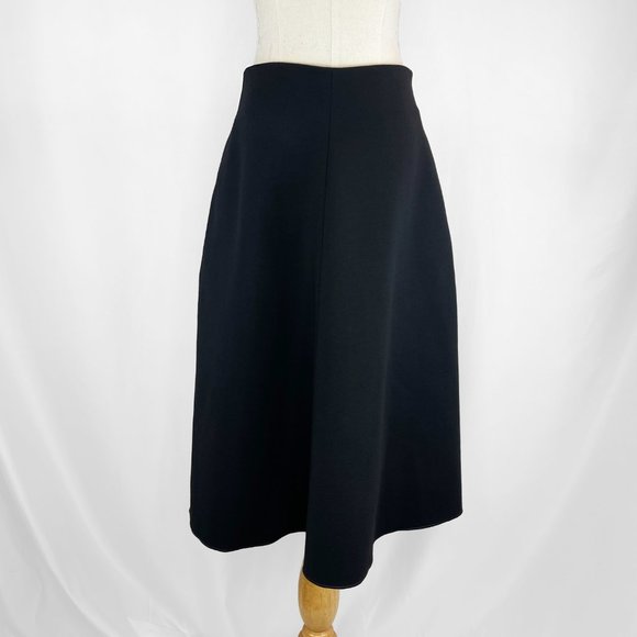 Jil Sander Dresses & Skirts - SOLD: Jil Sander Black A-Line High Waisted Wool Blend Skirt